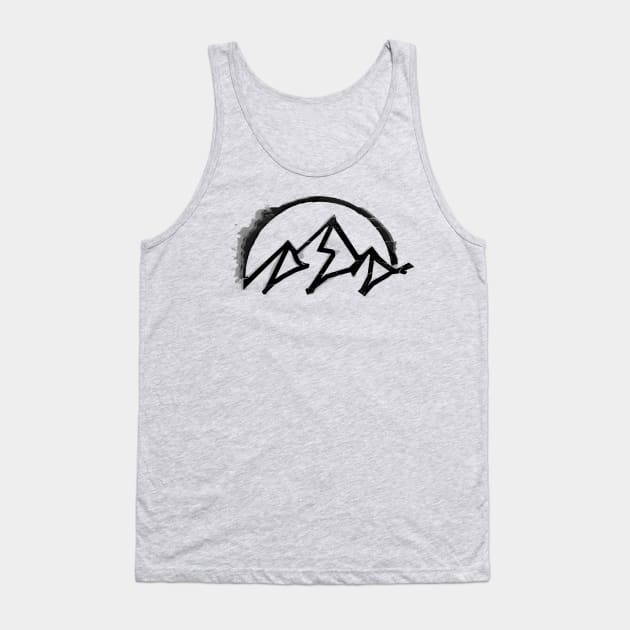 mountain sketch logo Tank Top by pholange